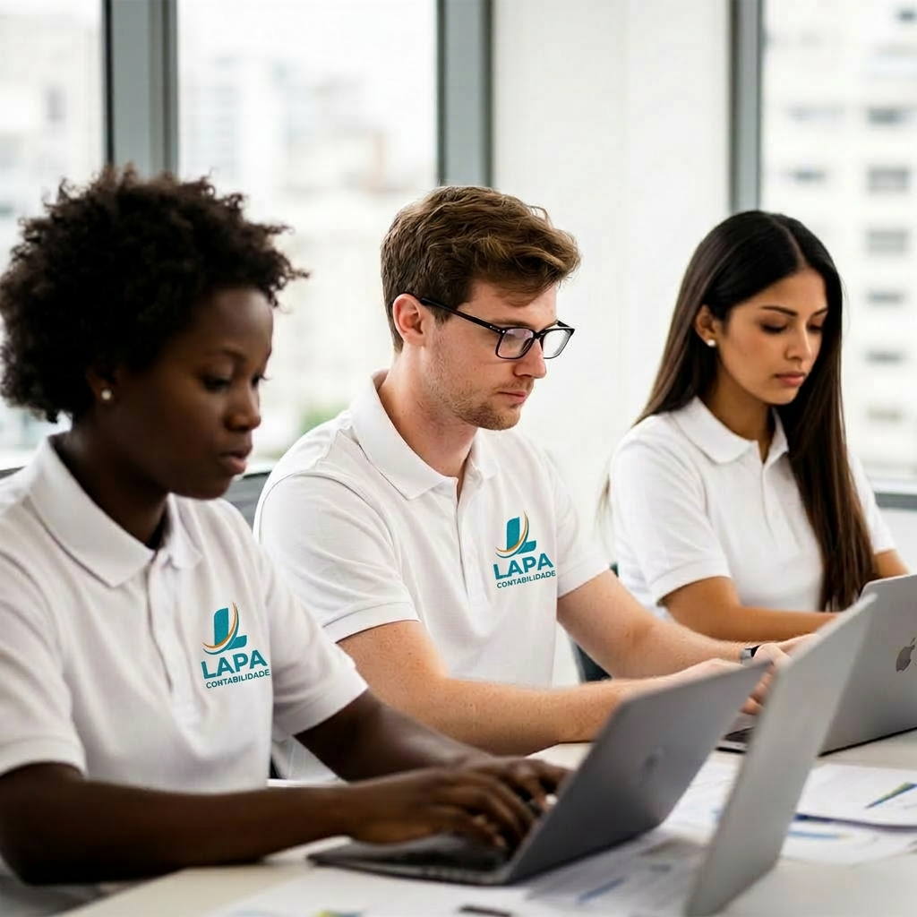 Equipe LAPA Contabilidade trabalhando